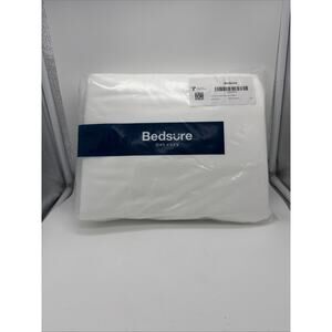 Bedsure White Duvet Cover Queen Size (90"x90") & 2 Pillow Shams NEW